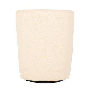 Rowena Interiors Boucle Swivel Accent Chair with Sculptural Round Back for Modern Living Spaces EC2249