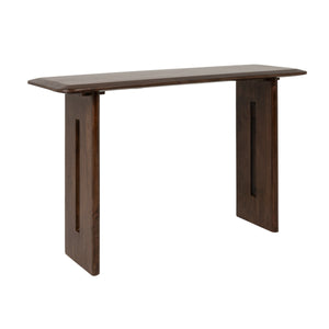 Rowena Interiors Acacia Solid Wood Console Table with Slab Legs Natural Grain Entryway Sofa EC2285