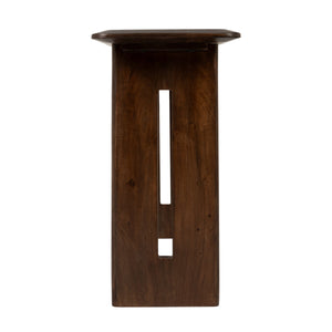 Rowena Interiors Acacia Solid Wood Console Table with Slab Legs Natural Grain Entryway Sofa EC2285