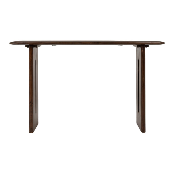 Rowena Interiors Acacia Solid Wood Console Table with Slab Legs Natural Grain Entryway Sofa EC2285