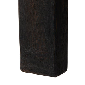 Rowena Interiors Reclaimed Wood Sliding Glass Door Cabinet Tall Narrow Storage for Living Room Loft EC2292