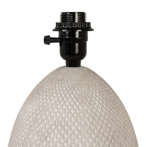 Rowena Interiors 43.75 Inch Artisan Stoneware Base Floor Lamp with Natural Linen Drum Shade for Modern Interiors EC2297