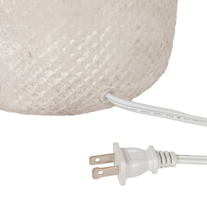 Rowena Interiors 43.75 Inch Artisan Stoneware Base Floor Lamp with Natural Linen Drum Shade for Modern Interiors EC2297