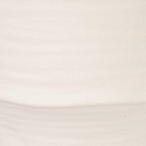 Rowena Interiors 19.75 Inch Handcrafted Stoneware Table Lamp with Linen Drum Shade for Coastal Farmhouse EC2298