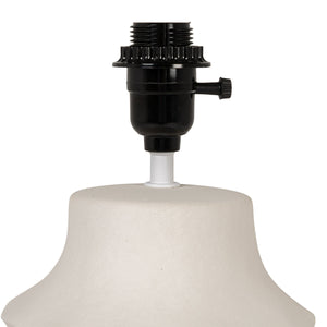 Rowena Interiors 19.75 Inch Handcrafted Stoneware Table Lamp with Linen Drum Shade for Coastal Farmhouse EC2298