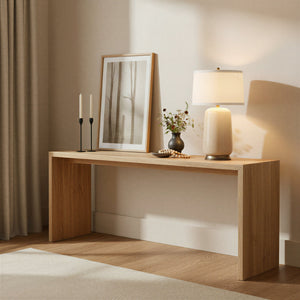 Rowena Interiors 32 Inch Ivory Glass Cylinder Table Lamp with Linen Drum Shade and Brushed Brass Detail EC2307