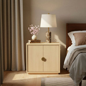 Rowena Interiors 21.5 Inch Solid Marble Column Table Lamp with Gold Hardware and Cream Linen Shade EC2311