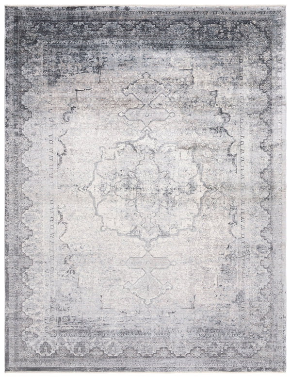 Safavieh Eclipse Runner Rug - Elegant Grey And Cream Design For Timeless Style And Cozy Living Spaces Grey ,Cream 80% Viscose,20% Acrylic Ecl124f-9