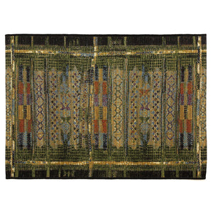Trans Ocean Liora Manne Esencia Tribal Stripe Indoor/Outdoor Mat - Vibrant Southwestern Design For Any Space Green Polypropylene,Polyester Ecn34805706