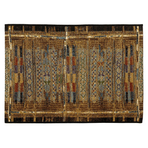 Trans Ocean Liora Manne Esencia Tribal Stripe Indoor/Outdoor Mat - Vibrant Southwestern Design For Any Space Gold Polypropylene,Polyester Ecn34805709