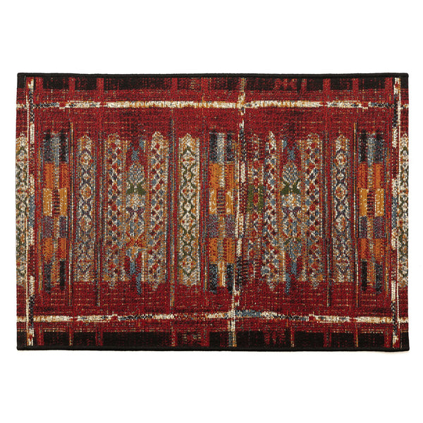 Trans Ocean Liora Manne Esencia Tribal Stripe Indoor/Outdoor Mat - Vibrant Southwestern Design For Any Space Red Polypropylene,Polyester Ecn34805724