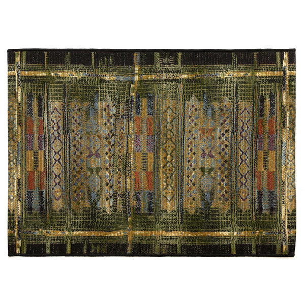 Trans Ocean Liora Manne Esencia Tribal Stripe Indoor/Outdoor Mat - Vibrant Southwestern Design For Any Space Green Polypropylene,Polyester Ecn23805706