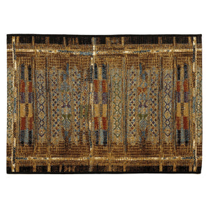 Trans Ocean Liora Manne Esencia Tribal Stripe Indoor/Outdoor Mat - Vibrant Southwestern Design For Any Space Gold Polypropylene,Polyester Ecn23805709
