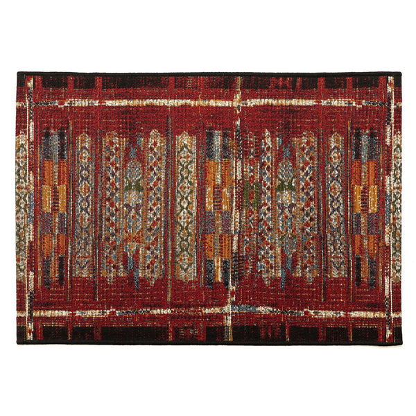 Trans Ocean Liora Manne Esencia Tribal Stripe Indoor/Outdoor Mat - Vibrant Southwestern Design For Any Space Red Polypropylene,Polyester Ecn23805724