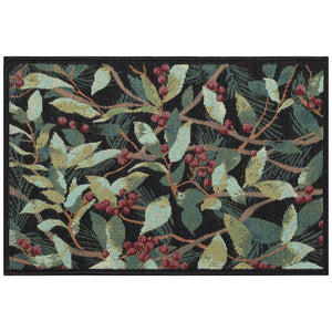 Trans Ocean Liora Manne Esencia Holly Field Indoor/Outdoor Mat - Vibrant Botanical Design For Any Space Green Polypropylene,Polyester Ecn34965006
