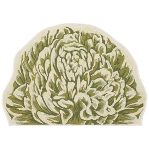 Trans Ocean Liora Manne Esencia Peony Indoor/Outdoor Non-slip Mat - Vibrant Floral Design For Any Space Green Polypropylene,Polyester Ecnh3962306