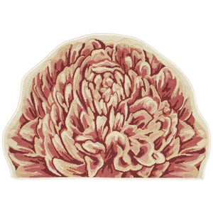 Trans Ocean Liora Manne Esencia Peony Indoor/Outdoor Non-slip Mat - Vibrant Floral Design For Any Space Orange Polypropylene,Polyester Ecnh3962317