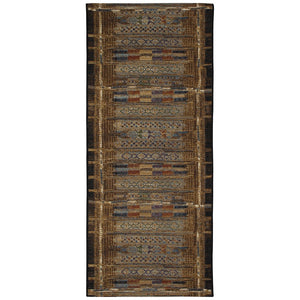 Trans Ocean Liora Manne Esencia Tribal Stripe Indoor/Outdoor Mat - Vibrant Southwestern Design For Any Space Gold Polypropylene,Polyester Ecnr5805709