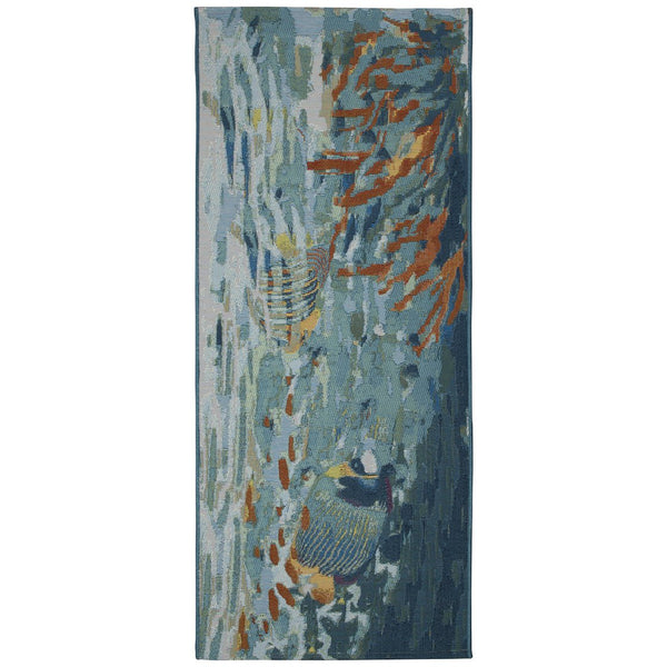 Trans Ocean Liora Manne Esencia Fantasea Indoor/Outdoor Non-slip Mat With Vibrant Coastal Underwater Design Blue Polypropylene,Polyester Ecnr5957904