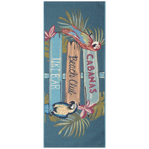 Trans Ocean Liora Esencia Indoor/Outdoor Non-slip Mat With Whimsical Summer Signs For Beach Vibes And Fun Multi Polypropylene,Polyester Ecnr5966144