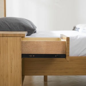 Greenington Ria Solid Moso Bamboo Platform Bed Eco Friendly Frame with Ventilated Slat Support Caramelized ECO016CA