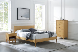 Greenington Ria Solid Moso Bamboo Platform Bed Eco Friendly Frame with Ventilated Slat Support Caramelized ECO016CA