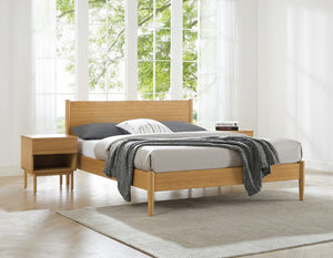 Greenington Ria Solid Moso Bamboo Platform Bed Eco Friendly Frame with Ventilated Slat Support Caramelized ECO016CA
