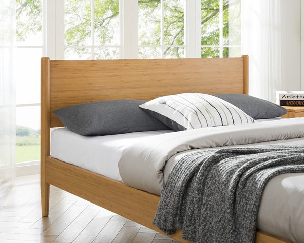 Greenington Ria Solid Moso Bamboo Platform Bed Eco Friendly Frame with Ventilated Slat Support Caramelized ECO016CA