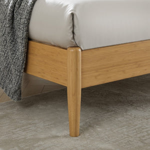 Greenington Ria Solid Moso Bamboo Platform Bed Eco Friendly Frame with Ventilated Slat Support Caramelized ECO016CA