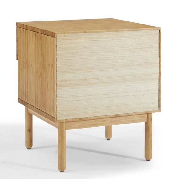 Greenington Ria Solid Moso Bamboo Nightstand with Drawer Open Shelf Eco Friendly Bedroom Caramelized ECO017CA