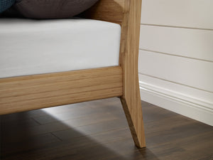 Greenington Willow Queen Platform Bed Solid Bamboo Low Profile Modern Bedroom Frame Caramelized ECO01CA