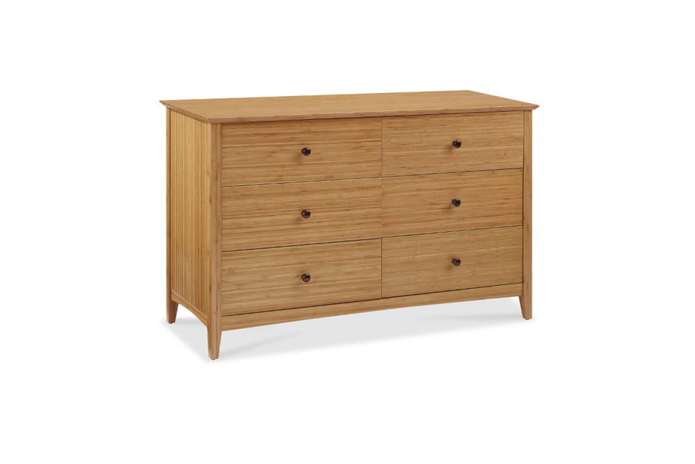 Greenington Willow Six Drawer Solid Bamboo Dresser Eco Friendly Bedroom Storage Modern ECO05CA