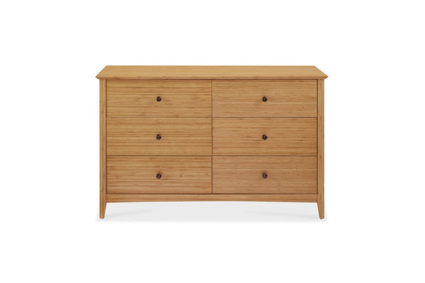 Greenington Willow Six Drawer Solid Bamboo Dresser Eco Friendly Bedroom Storage Modern ECO05CA