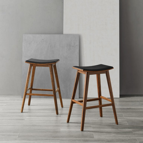 Greenington Terra Solid Moso Bamboo Counter Stools Eco Friendly Seating for Kitchen or Bar Set of 2 Exotic ECO08E