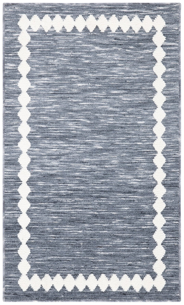 Safavieh Easy Care Chic Geometric Runner Rug - Contemporary Design In Elegant Grey And Ivory For Modern Spaces Grey ,Ivory Polyester Ecr110f-212