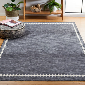 Safavieh Easy Care Chic Geometric Runner Rug - Contemporary Design In Elegant Grey And Ivory For Modern Spaces Grey ,Ivory Polyester Ecr110f-212