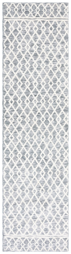Safavieh Easy Care Elegant Contemporary Diamond Motif Rug - Durable, Washable, And Stylish For Any Space Grey ,Ivory Polyester Ecr111f-212