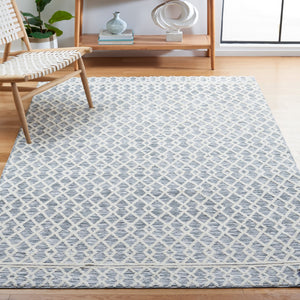 Safavieh Easy Care Elegant Contemporary Diamond Motif Rug - Durable, Washable, And Stylish For Any Space Grey ,Ivory Polyester Ecr111f-212
