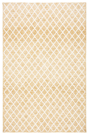 Safavieh Easy Care Contemporary Power Loomed Rug In Elegant Golden Ivory – Durable, Washable & Stylish Décor Gold ,Ivory Polyester Ecr113d-210