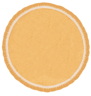 Safavieh Easy Care Exquisite Hand-woven Area Rug For Elegant Home Decor, Soft Cotton, Washable Convenience Yellow ,Ivory Cotton Ecr204c-8r