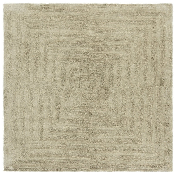 Safavieh Easy Care Modern Area Rug - Eco-friendly, Plush Comfort With Layered Rectangle Design For Any Room Sage Recycled Cotton Ecr208w-8
