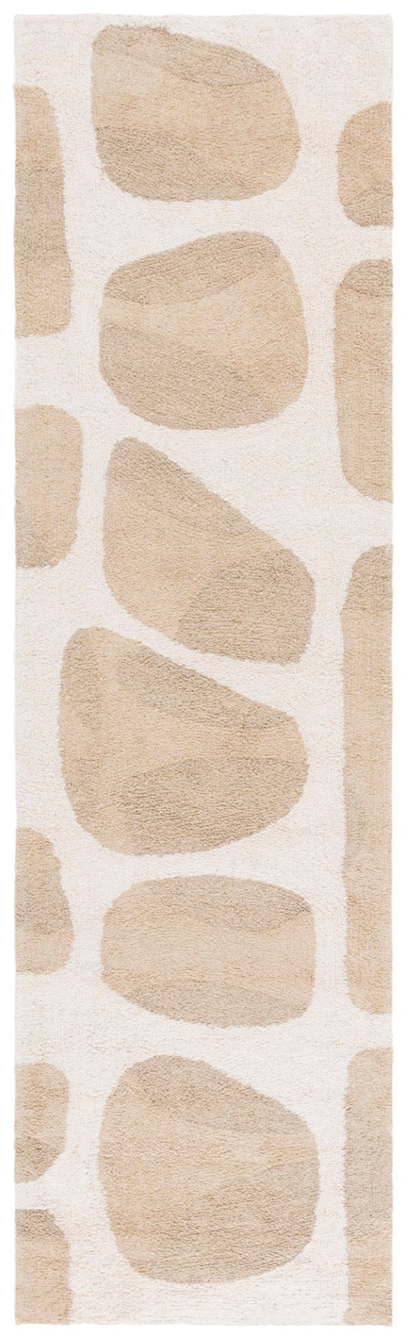 Safavieh Easy Modern Area Rug - Eco-friendly, Plush Texture With Abstract Pattern For Contemporary Spaces Beige ,Ivory Recycled Cotton Ecr209b-3