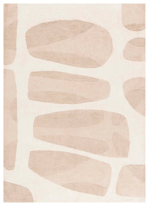 Safavieh Easy Modern Area Rug - Eco-friendly, Plush Texture With Abstract Pattern For Contemporary Spaces Beige ,Ivory Recycled Cotton Ecr209b-3