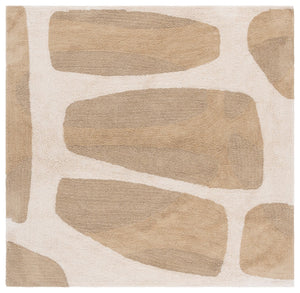 Safavieh Easy Modern Area Rug - Eco-friendly, Plush Texture With Abstract Pattern For Contemporary Spaces Beige ,Ivory Recycled Cotton Ecr209b-3