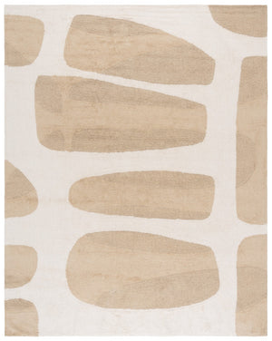 Safavieh Easy Modern Area Rug - Eco-friendly, Plush Texture With Abstract Pattern For Contemporary Spaces Beige ,Ivory Recycled Cotton Ecr209b-3