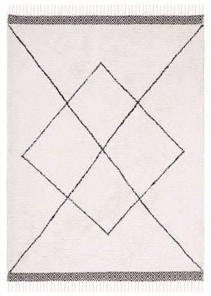Safavieh Easy Hand Woven Cotton Area Rug - Minimalist Charm With Timeless Elegance, Washable For Easy Care Ivory ,Black Cotton Ecr210a-2