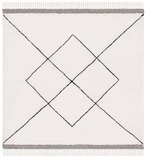 Safavieh Easy Hand Woven Cotton Area Rug - Minimalist Charm With Timeless Elegance, Washable For Easy Care Ivory ,Black Cotton Ecr210a-2
