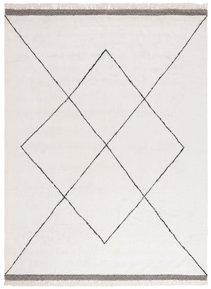 Safavieh Easy Hand Woven Cotton Area Rug - Minimalist Charm With Timeless Elegance, Washable For Easy Care Ivory ,Black Cotton Ecr210a-2