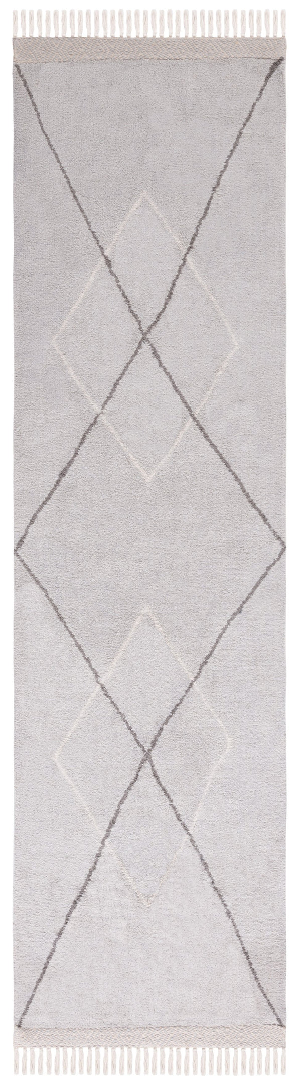 Safavieh Easy Hand Woven Cotton Area Rug - Minimalist Charm With Timeless Elegance, Washable For Easy Care Grey ,Ivory Cotton Ecr210f-25