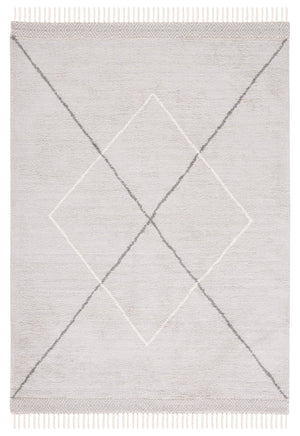 Safavieh Easy Hand Woven Cotton Area Rug - Minimalist Charm With Timeless Elegance, Washable For Easy Care Grey ,Ivory Cotton Ecr210f-25